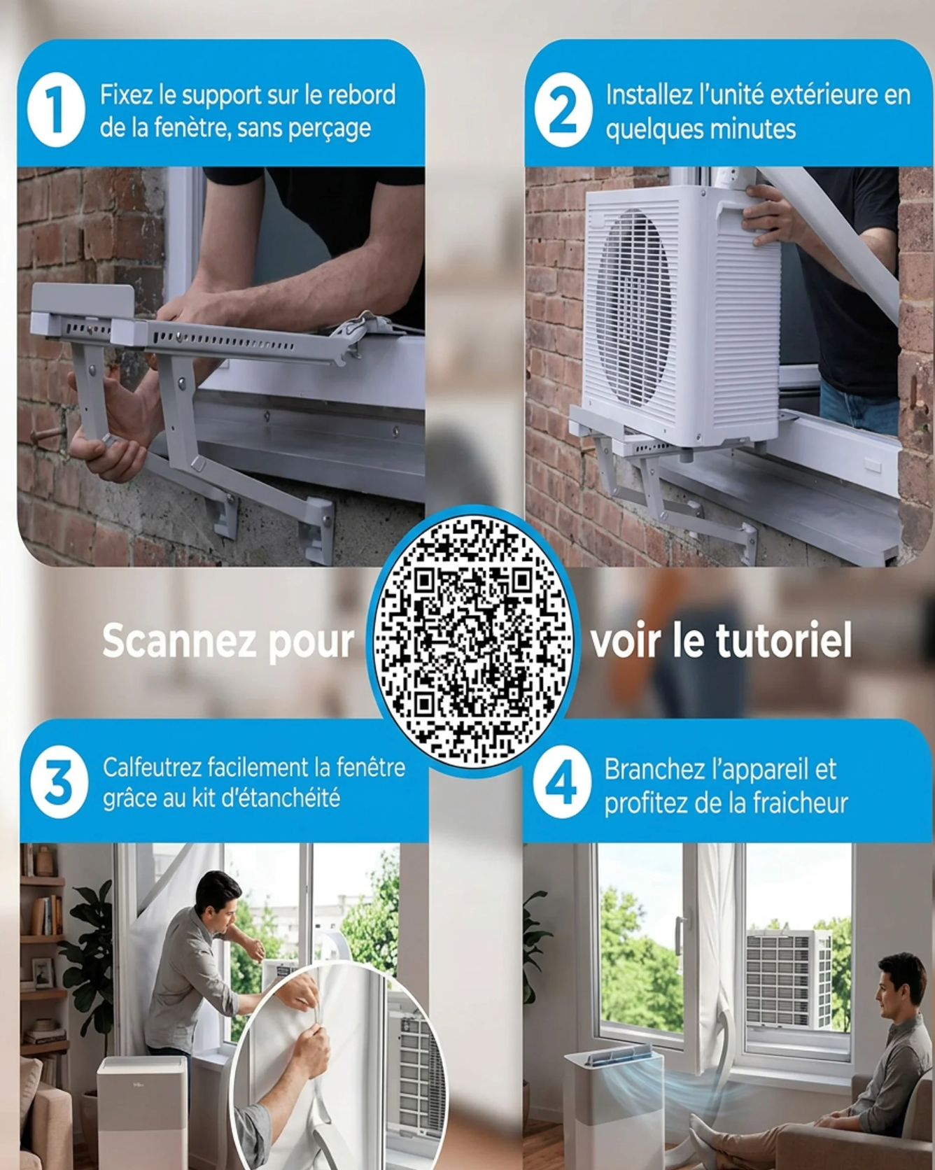 RefriClimax PortaSplit – Refroidit comme une clim fixe, se branche comme un ventilateur