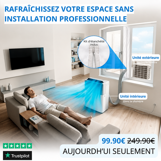 RefriClimax PortaSplit – Refroidit comme une clim fixe, se branche comme un ventilateur