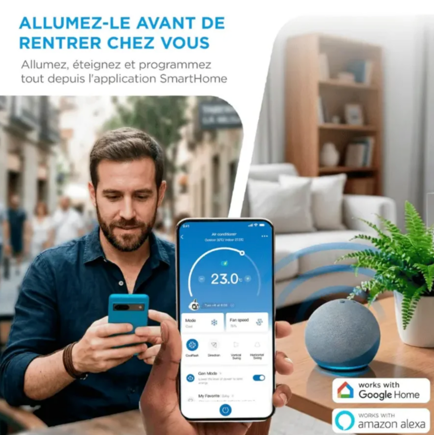 RefriClimax PortaSplit – Refroidit comme une clim fixe, se branche comme un ventilateur
